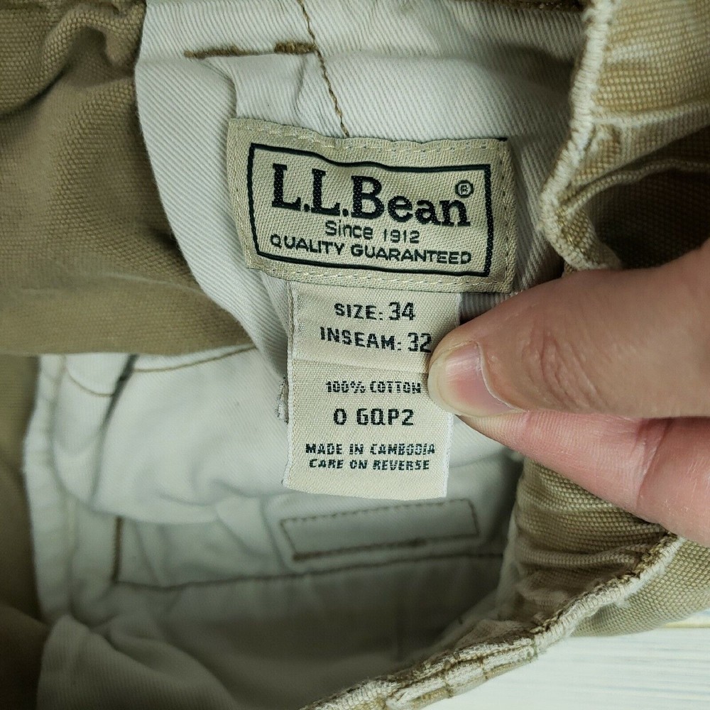 L.L. Bean Men's Cargo Pants - Tan - Picture 6 of 10